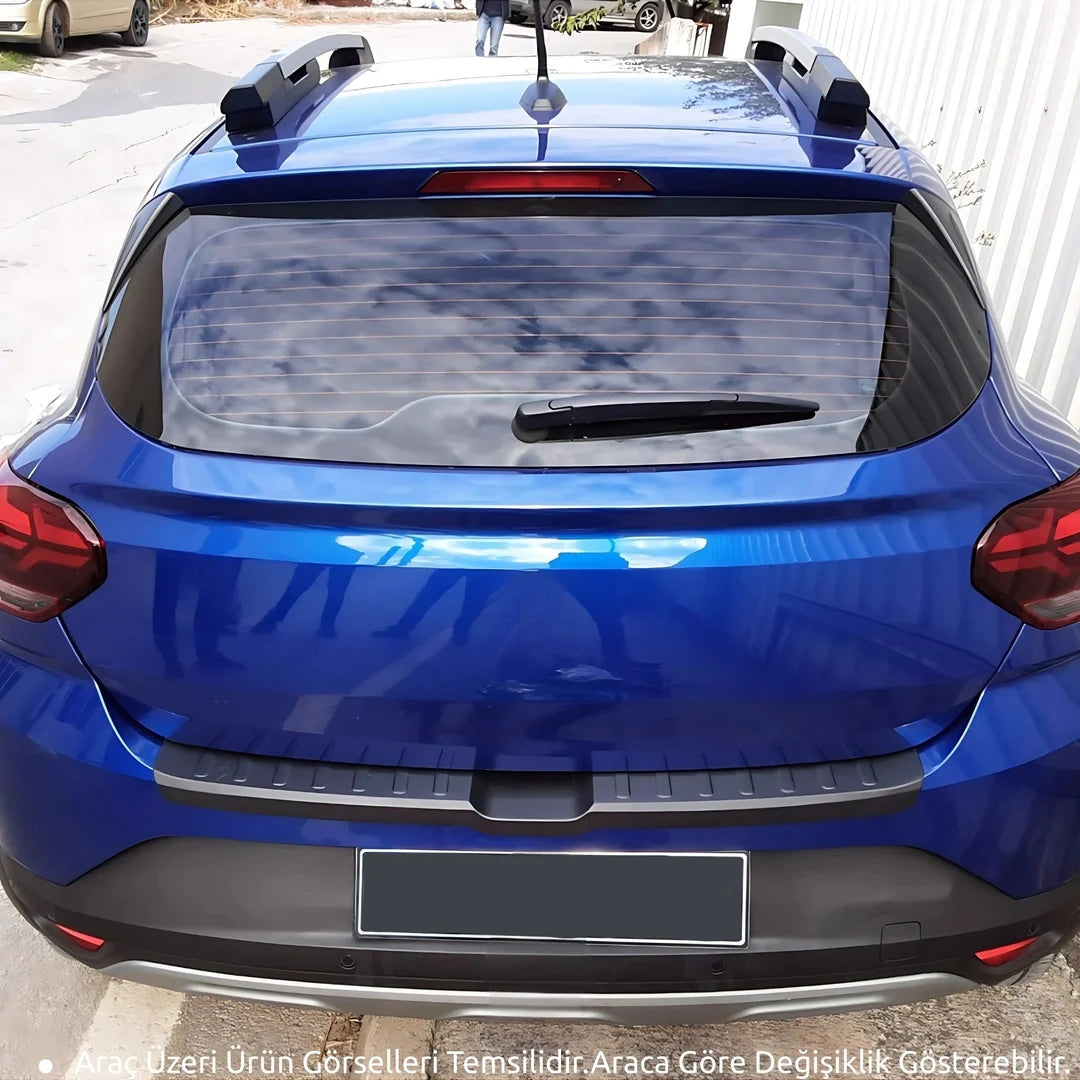 Ford Courier Arka Tampon Eşiği - Piano Siyah | 2014-2023 Arası