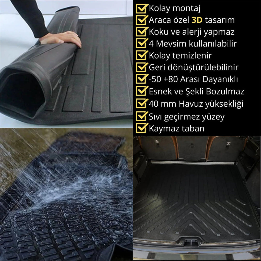 DS 4 Crossback 3D Paspas  ve Bagaj Havuzu | 2010-2018 Arası, HB