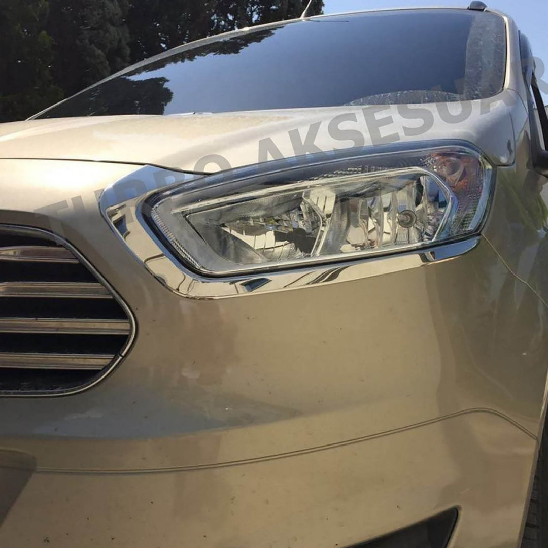 Ford Courier Far Kaşı - Krom (2 parça) | 2014-2023 Arası