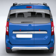 Renault Express Bagaj Çıtası - Krom, Tek Kapı Deliksiz (3 parça) | 2021 ve Sonrası