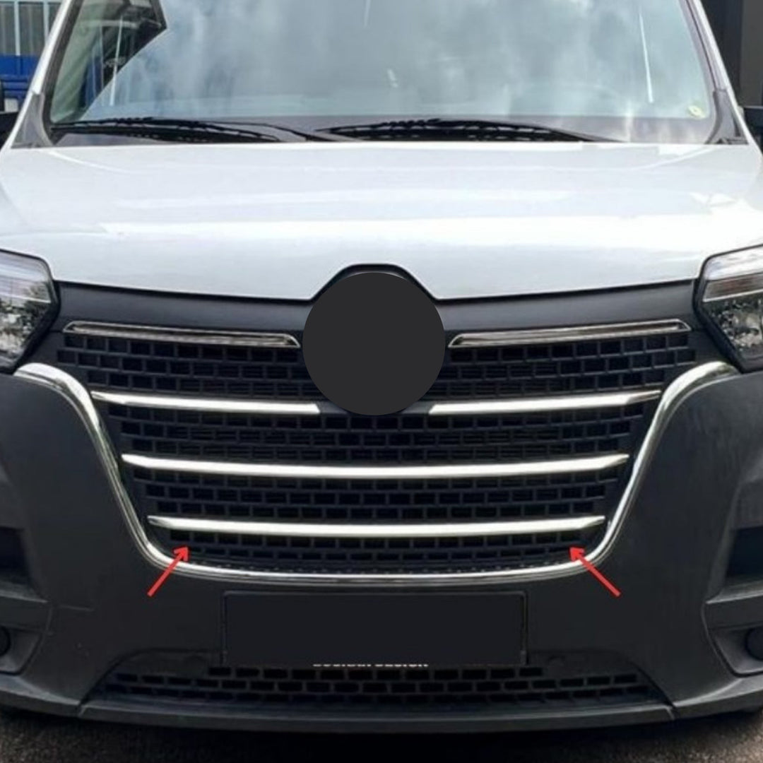 Renault Master Ön Panjur - Krom (4 Parça) | 2021-2024 Arası