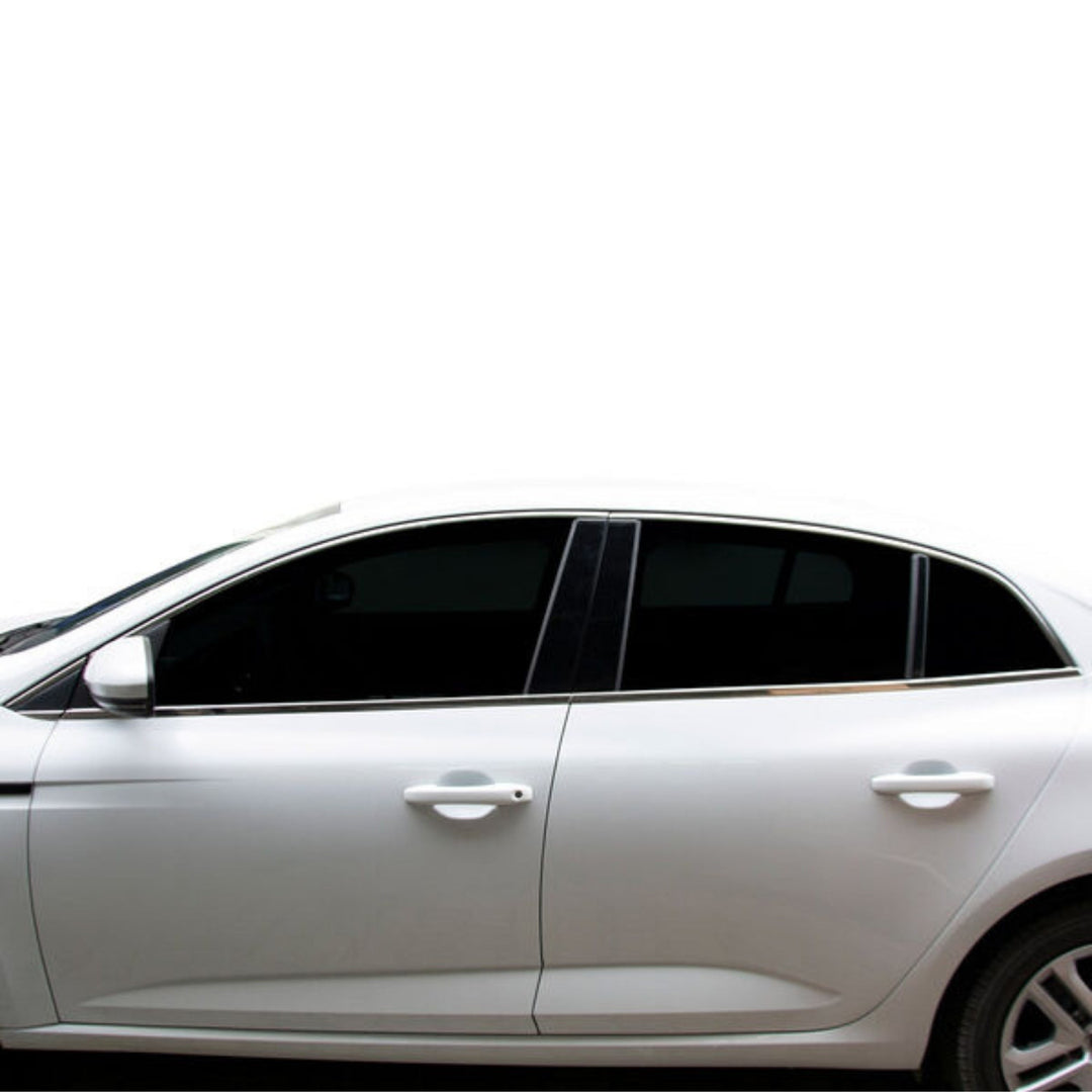 Renault Megane 4 Cam Çerçevesi - Krom (12 Parça) | 2016 ve Sonrası, HB