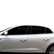 Renault Megane 4 Cam Çerçevesi - Krom (12 Parça) | 2016 ve Sonrası, HB