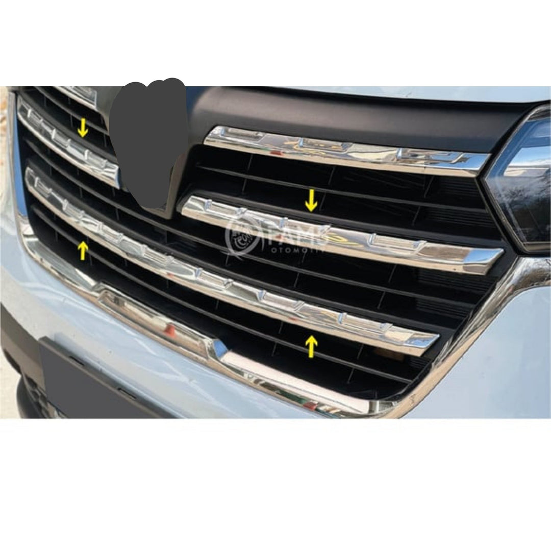 Renault Trafic Ön Panjur - Krom (3 Parça) | 2021-2024 Arası