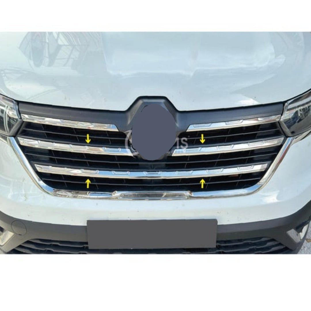 Renault Trafic Ön Panjur - Krom (3 Parça) | 2021-2024 Arası
