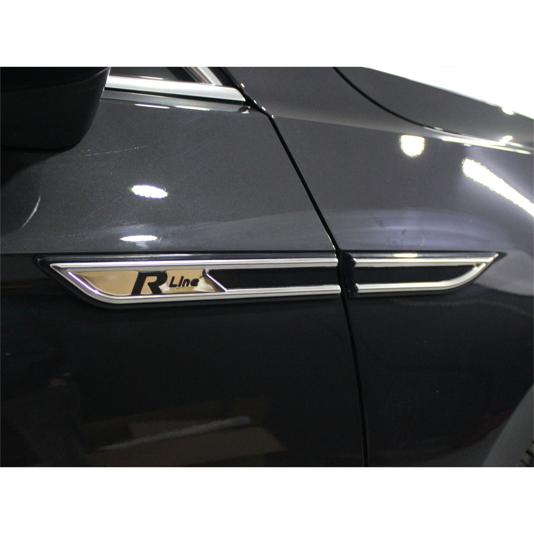 VW Passat B8 Çamurluk Çıtası - Krom+Plastik, Siyah, R-Line (4 Parça) | 2015 ve Sonrası, SD