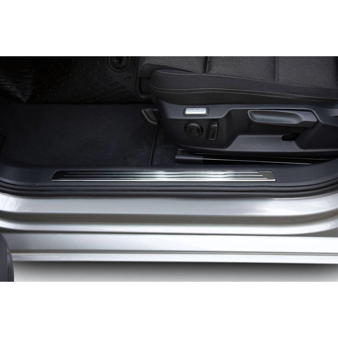 VW Passat B8 İç Kapı Eşiği - Krom Taşlı (4 Parça) | 2015 ve Sonrası, SD/SW