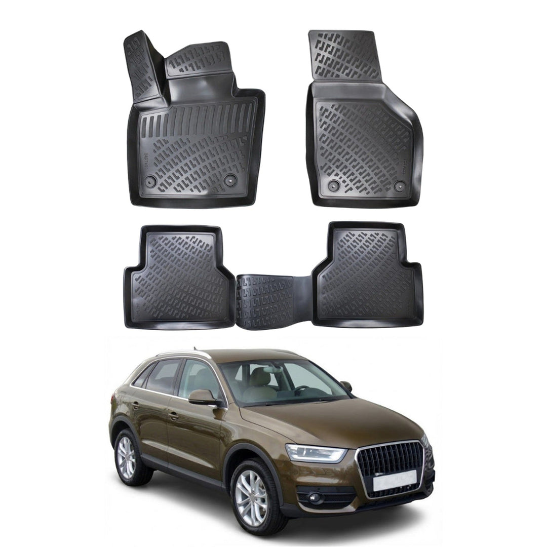 Audi Q3 3D Paspas - Siyah | 2011-2018 Arası