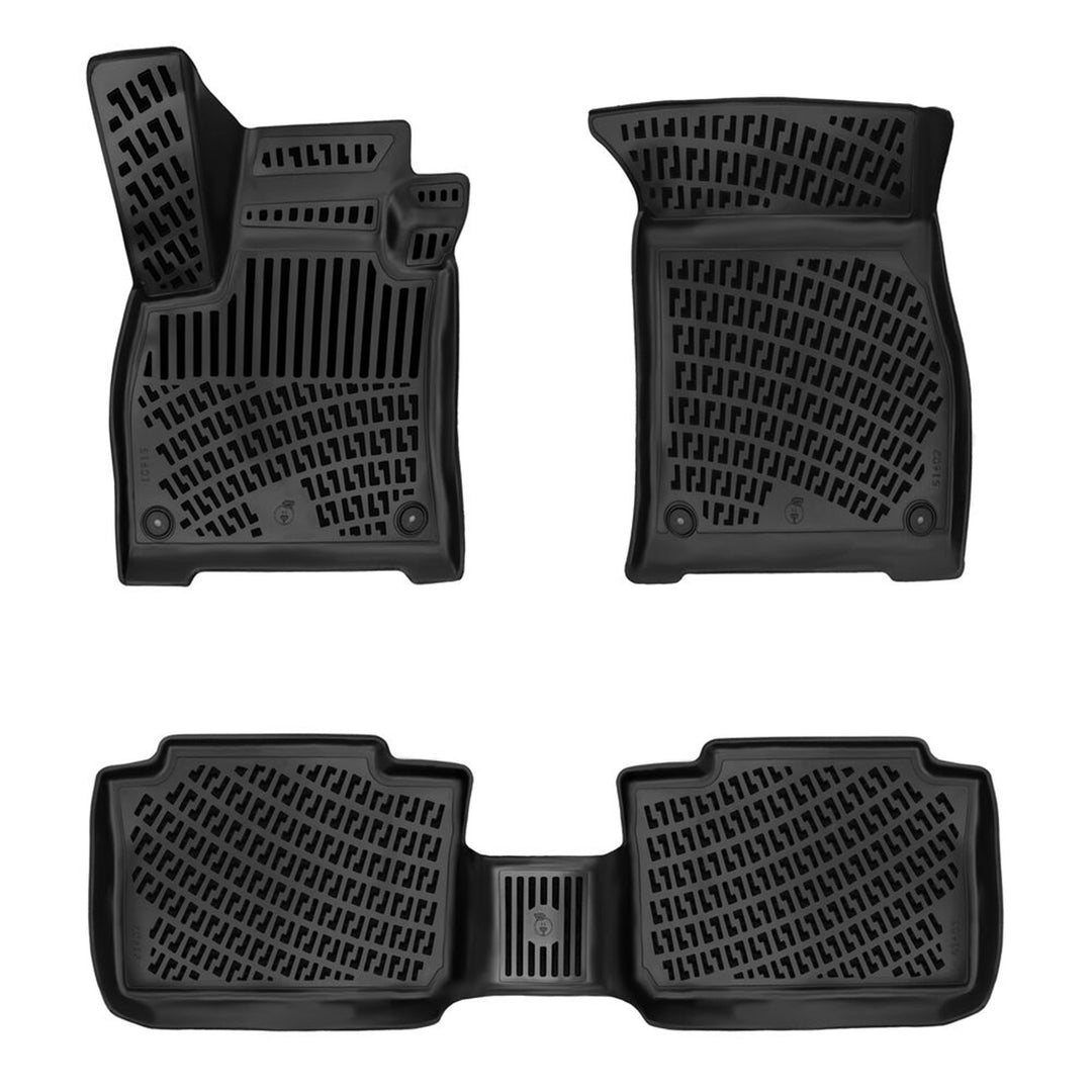 Audi Q8 e-Tron Sportback 3D Paspas - Siyah, Arkaları klipsiz olan için | 2024 ve Sonrası