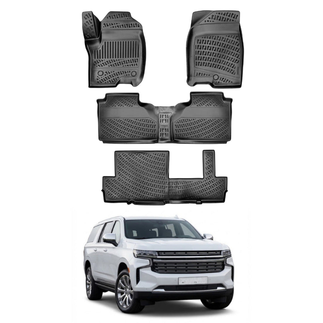 Chevrolet Suburban 3D Paspas - Siyah, 8 Koltuklu | 2021 ve Sonrası