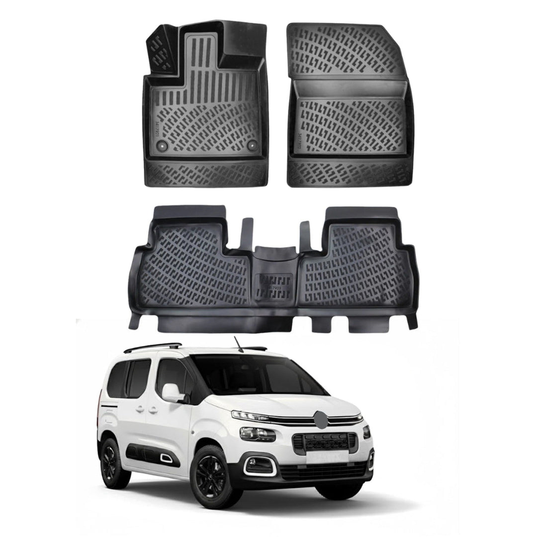 Citroen Berlingo 3D Paspas - Siyah, Feel Paket | 2019 ve Sonrası