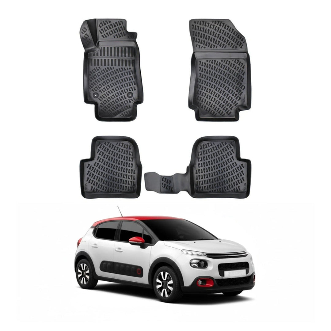 Citroen C3 3D Paspas - Siyah | 2016 ve Sonrası, HB