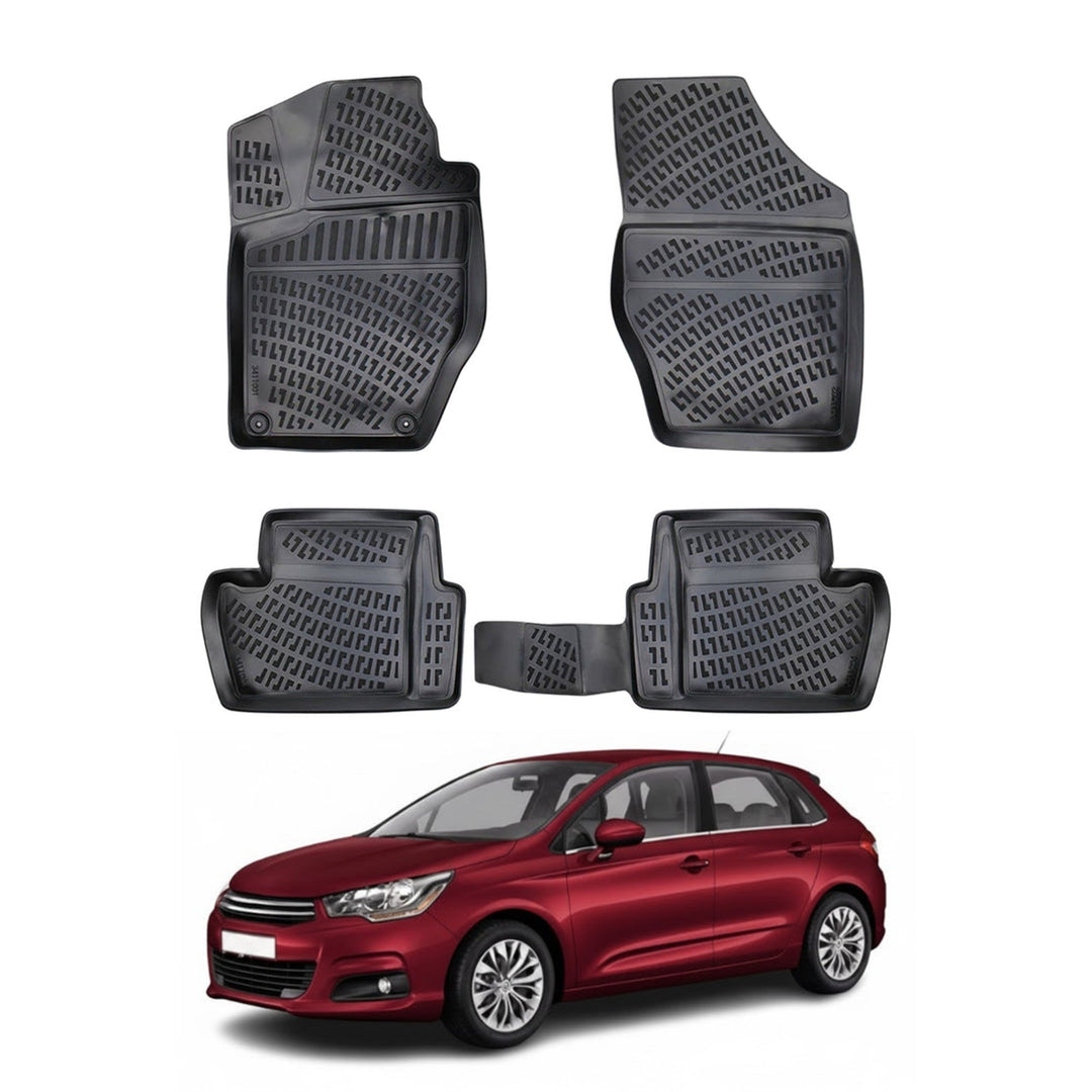 Citroen C4 3D Paspas - Siyah | 2010-2018 Arası, HB
