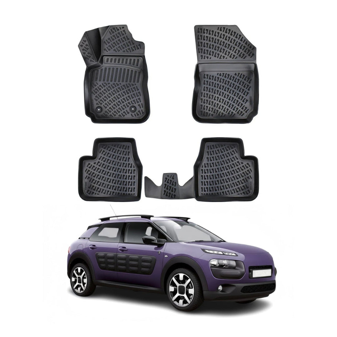 Citroen C4 Cactus 3D Paspas - Siyah | 2014 ve Sonrası
