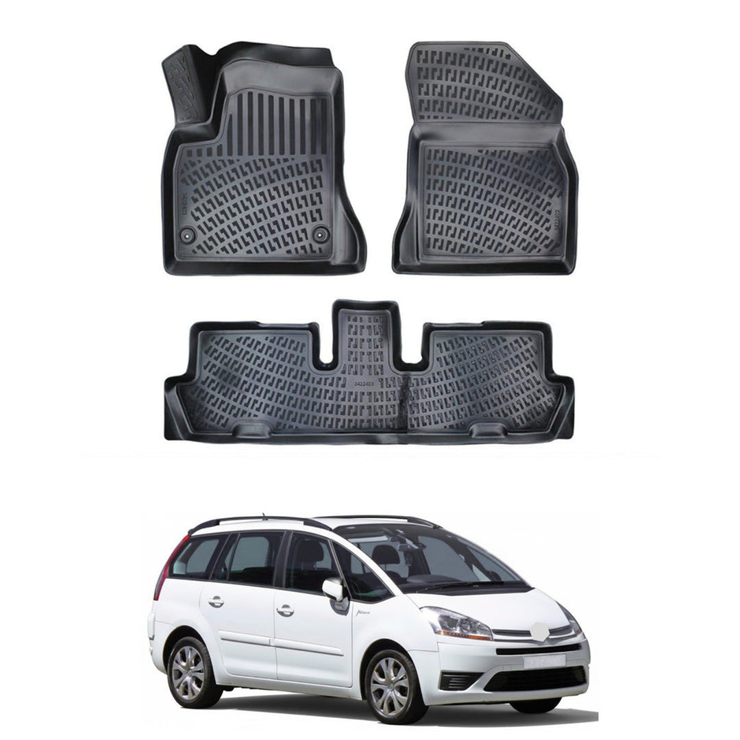Citroen C4 Grand Picasso 3D Paspas - Siyah, 7 Koltuklu | 2006-2013 Arası, SW
