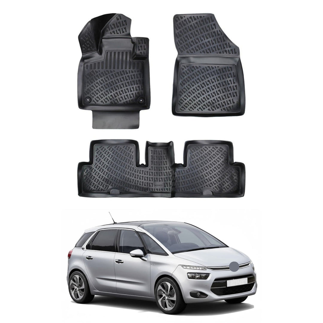 Citroen C4 Picasso 3D Paspas - Siyah | 2013 ve Sonrası, SW