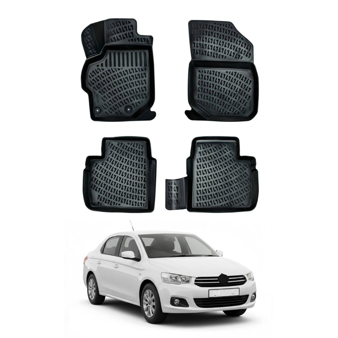 Citroen C-Elysee 3D Paspas - Siyah | 2012 ve Sonrası, SD