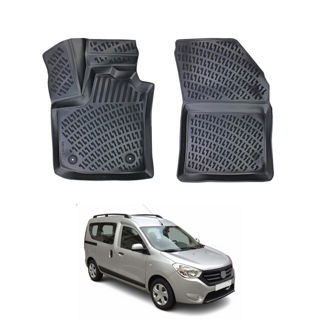Dacia Dokker 3D Paspas - Siyah (2 Parça) | 2012 ve Sonrası