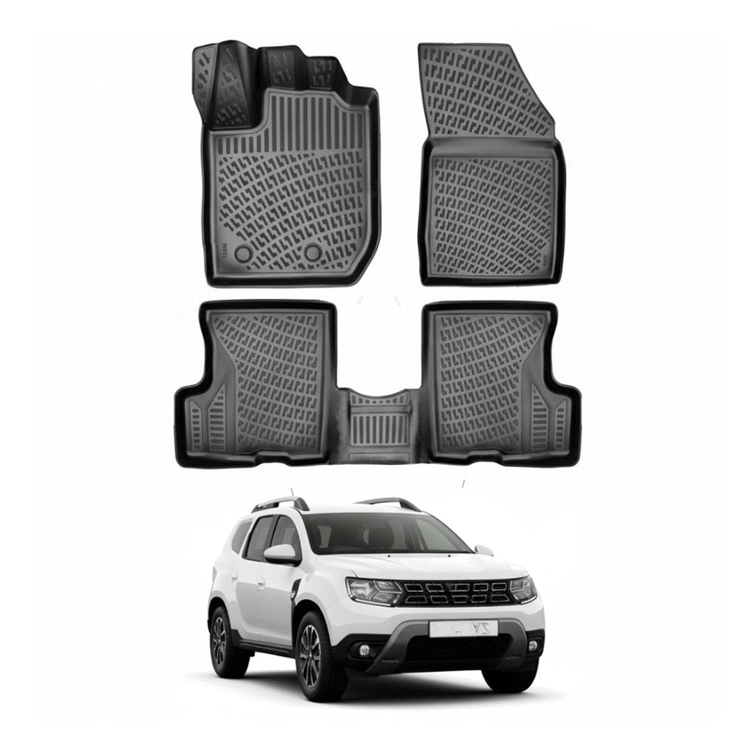 Dacia Duster 4x2 3D Paspas - Siyah | 2018-2022 Arası