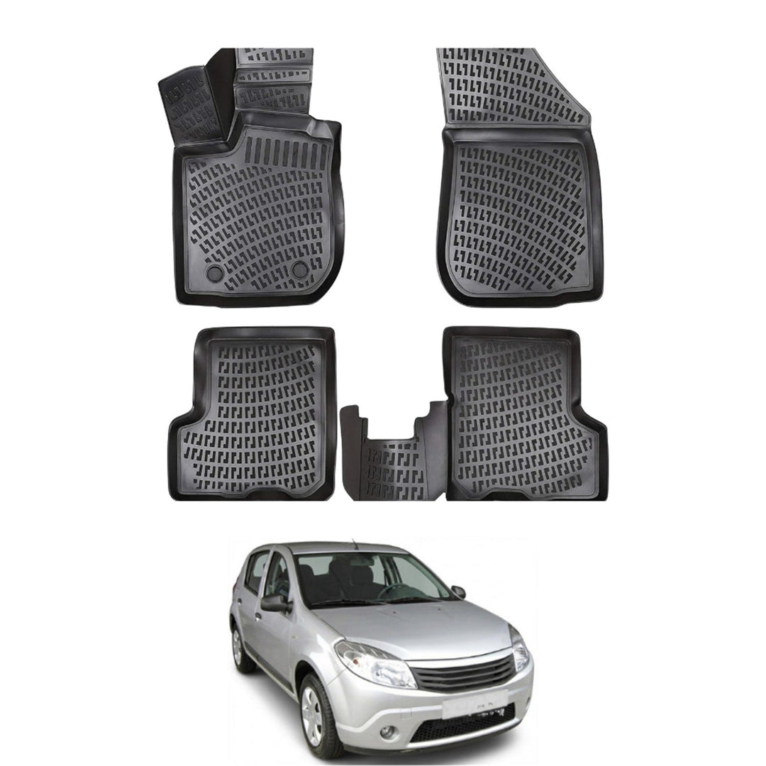 Dacia Sandero 3D Paspas - Siyah | 2007-2012 Arası, HB