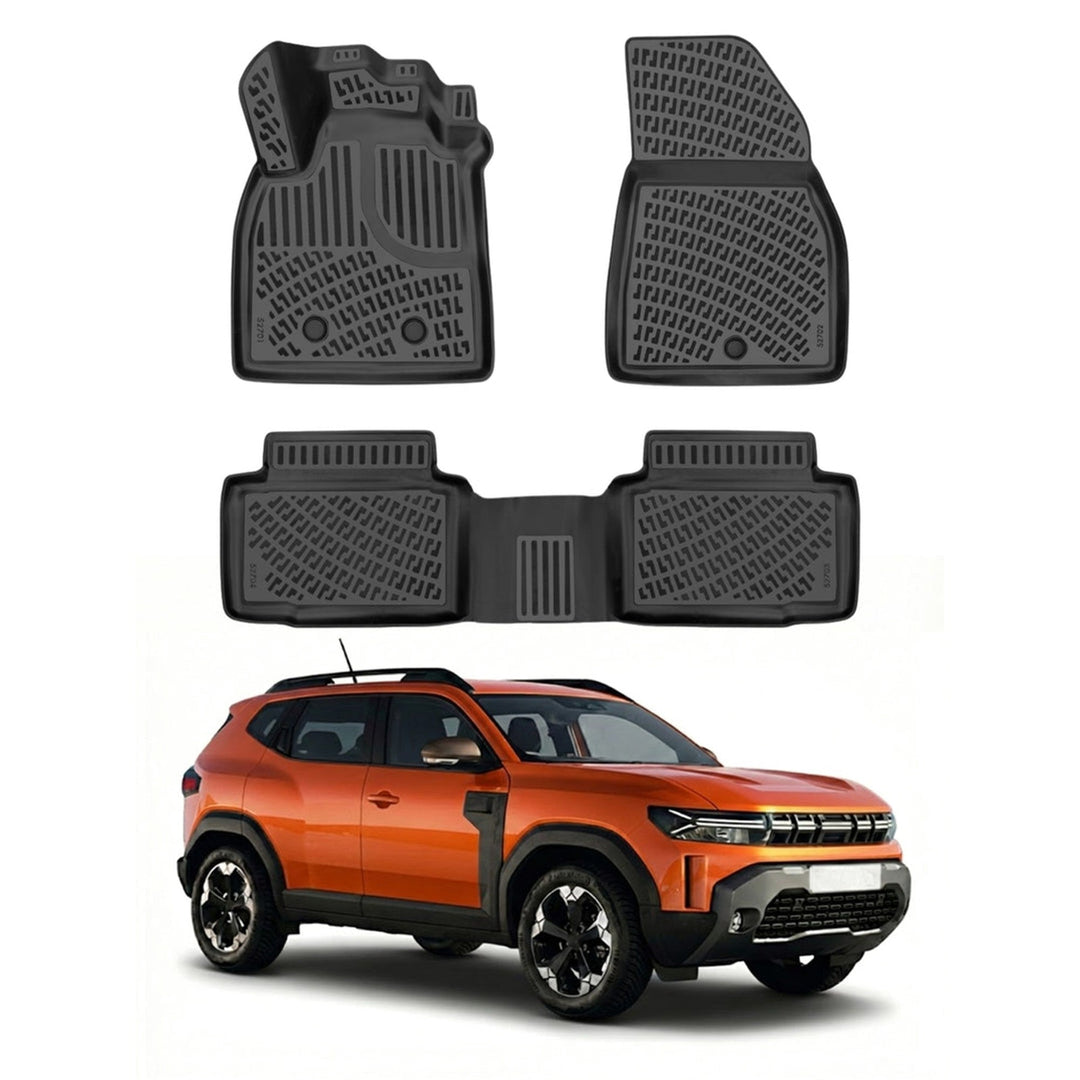Dacia Duster 4x2 3D Paspas - Siyah, Eco G/E-Tech/EU Versiyon | 2023 ve Sonrası