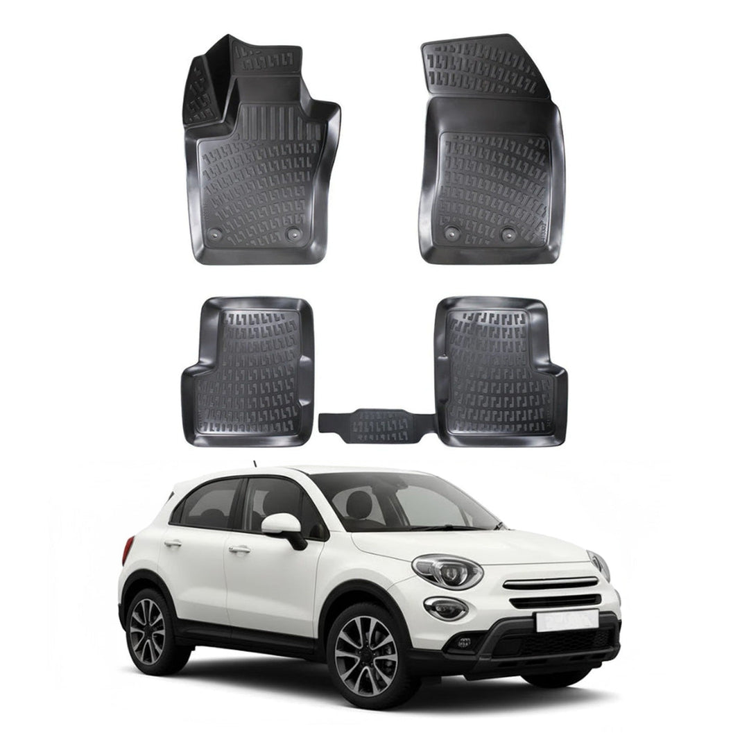 Fiat 500X 3D Paspas - Siyah | 2014 ve Sonrası