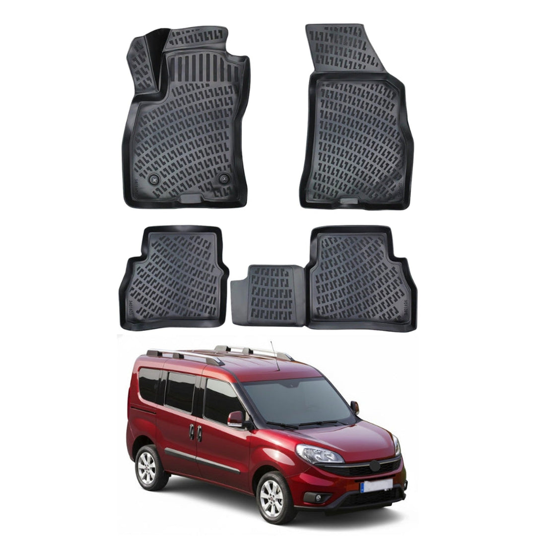 Fiat Doblo 3D Paspas - Siyah | 2015-2022 Arası