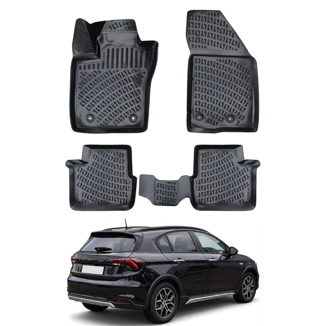 Fiat Tipo Cross 3D Paspas - Siyah, EU Versiyon | 2021 ve Sonrası, HB