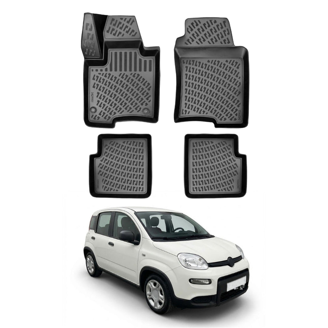 Fiat Panda Hybrid 3D Paspas - Siyah | 2020 ve Sonrası, HB