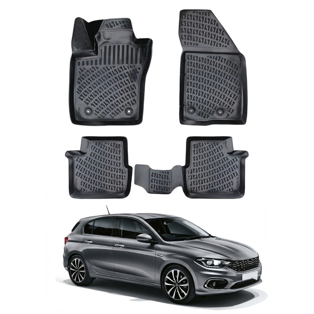 Fiat Tipo 3D Paspas - Siyah, EU Versiyon | 2015 ve Sonrası, HB