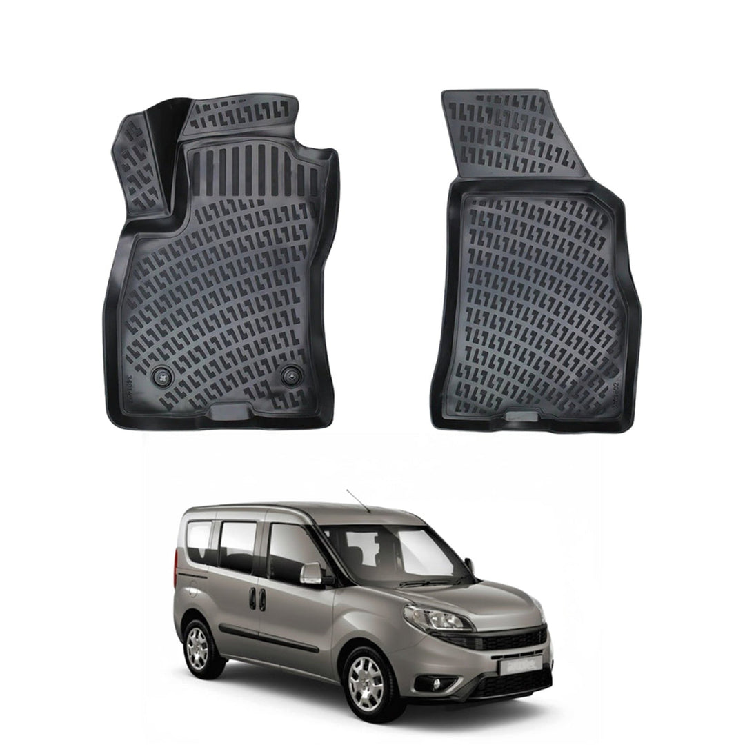Fiat Doblo 3D Paspas - Siyah (2 Parça) | 2010-2015 Arası