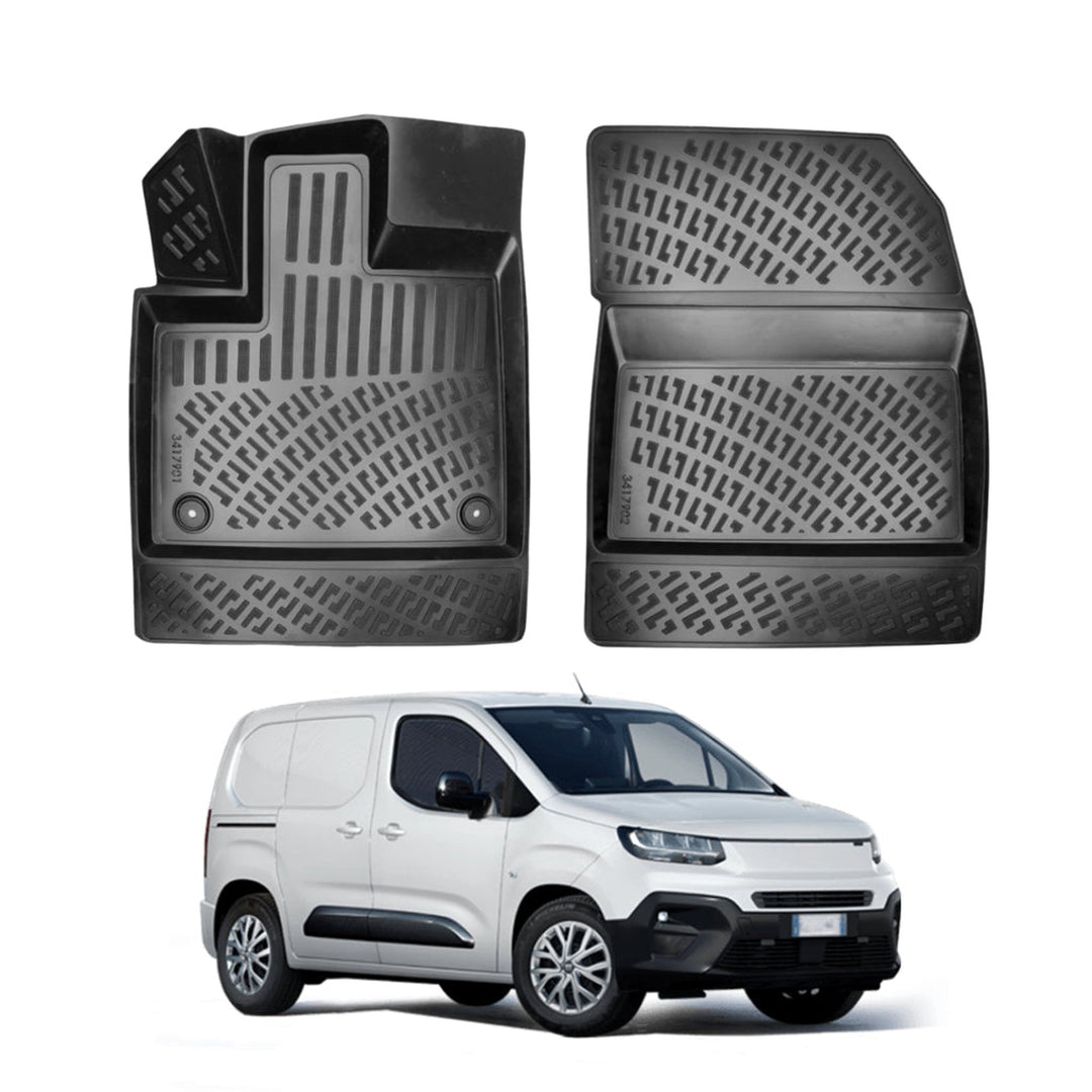 Fiat Doblo 3D Paspas - Siyah (2 Parça) | 2023 ve Sonrası
