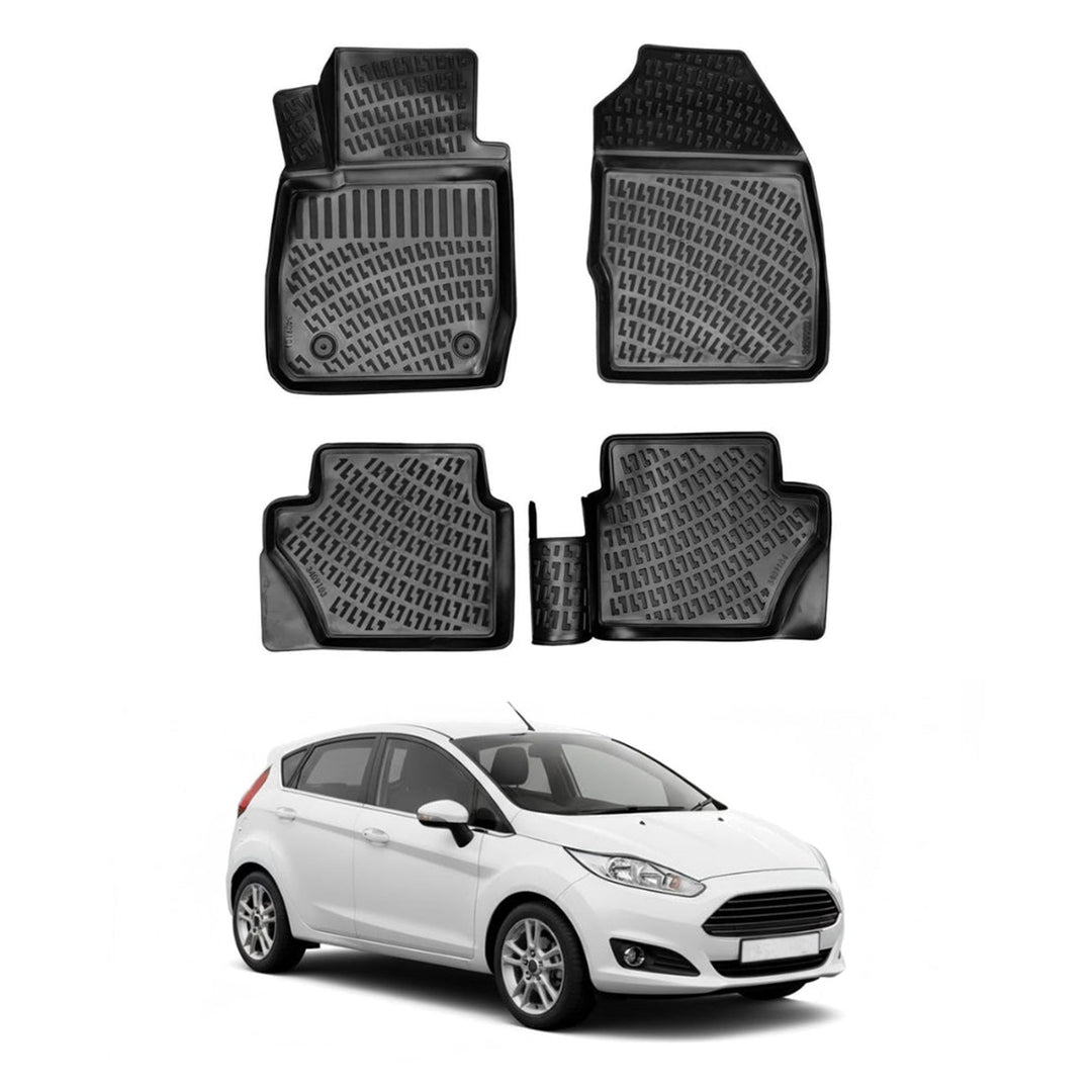 Ford Fiesta 3D Paspas - Siyah | 2009-2017 Arası, HB