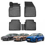 Resmi Galeri görüntüleyicisine yükleyin, Ford Focus 3D Paspas - Siyah, Sağ Ön (Yolcu Tarafı) Klipsli | 2018 ve Sonrası, HD/SD/SW