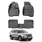 Resmi Galeri görüntüleyicisine yükleyin, Ford Explorer 3D Paspas - Siyah, 5 Koltuklu, USA Versiyon | 2011-2019 Arası