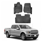 Resmi Galeri görüntüleyicisine yükleyin, Ford F-150 3D Paspas - Siyah, Halı Zemin/Konsollu, USA Versiyon | 2015 ve Sonrası