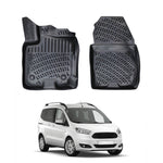 Resmi Galeri görüntüleyicisine yükleyin, Ford Tourneo Courier 3D Paspas - Siyah (2 Parça) | 2014-2023 Arası