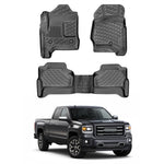 Resmi Galeri görüntüleyicisine yükleyin, GMC Sierra 1500 3D Paspas - Siyah, USA Versiyon | 2013-2019 Arası