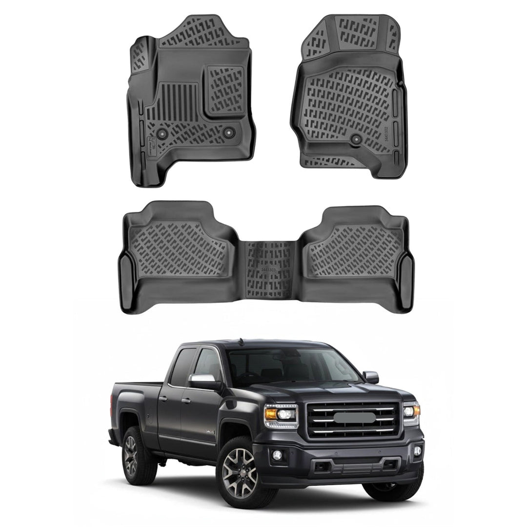 GMC Sierra 1500 3D Paspas - Siyah, USA Versiyon | 2013-2019 Arası