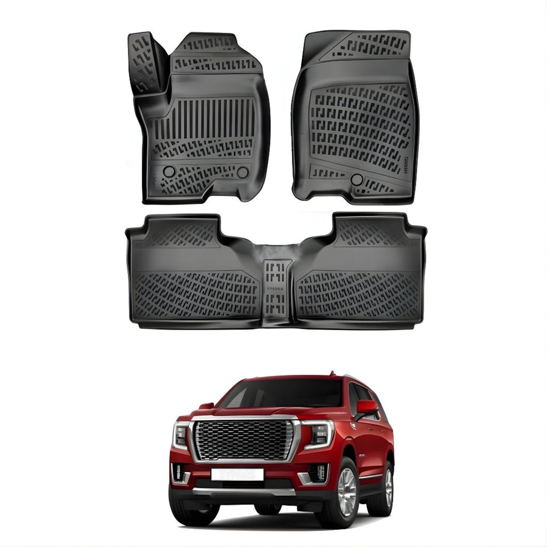 GMC Yukon Denali 3D Paspas - Siyah, 5 Koltuklu | 2021 ve Sonrası