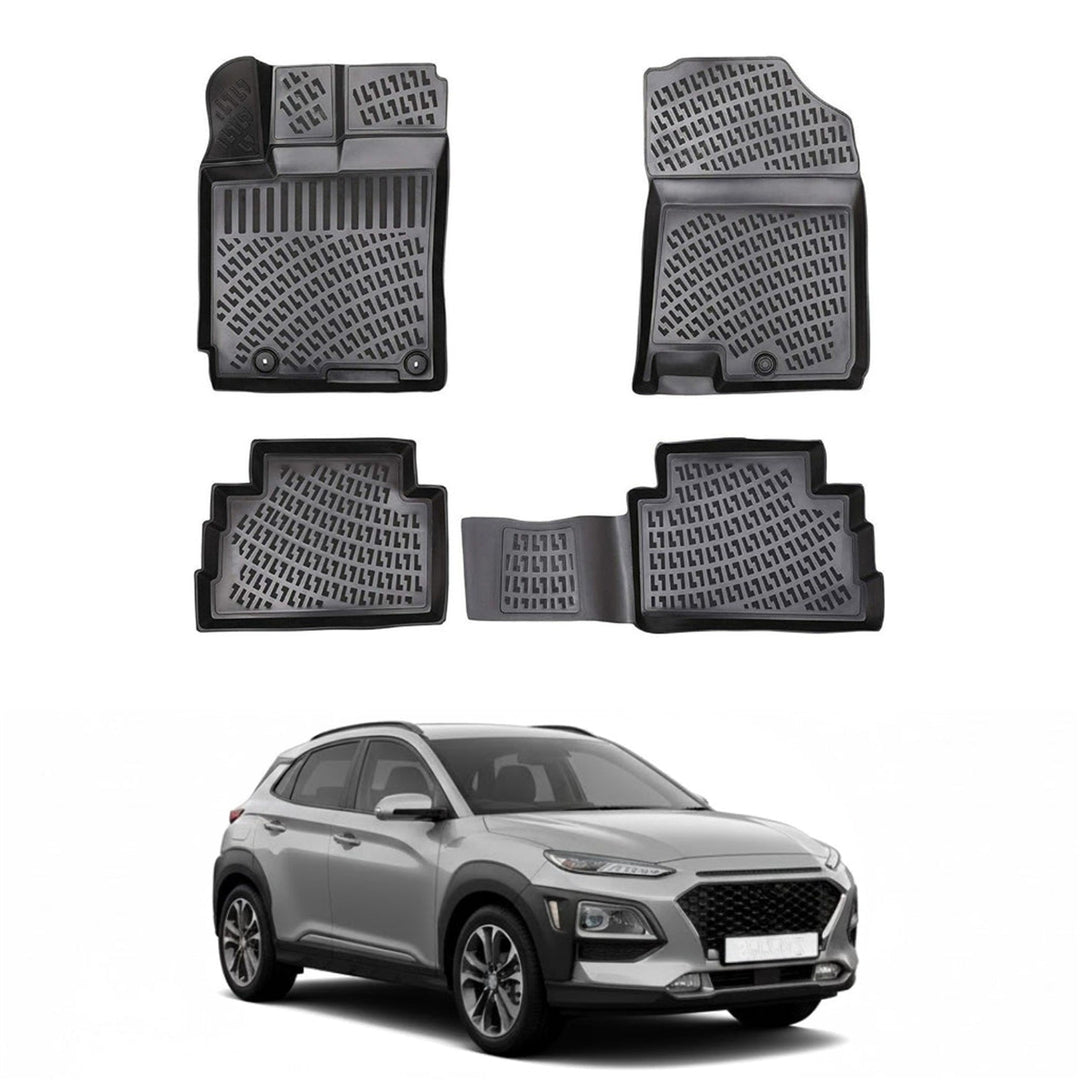 Hyundai Kona 3D Paspas - Siyah | 2017-2023 Arası