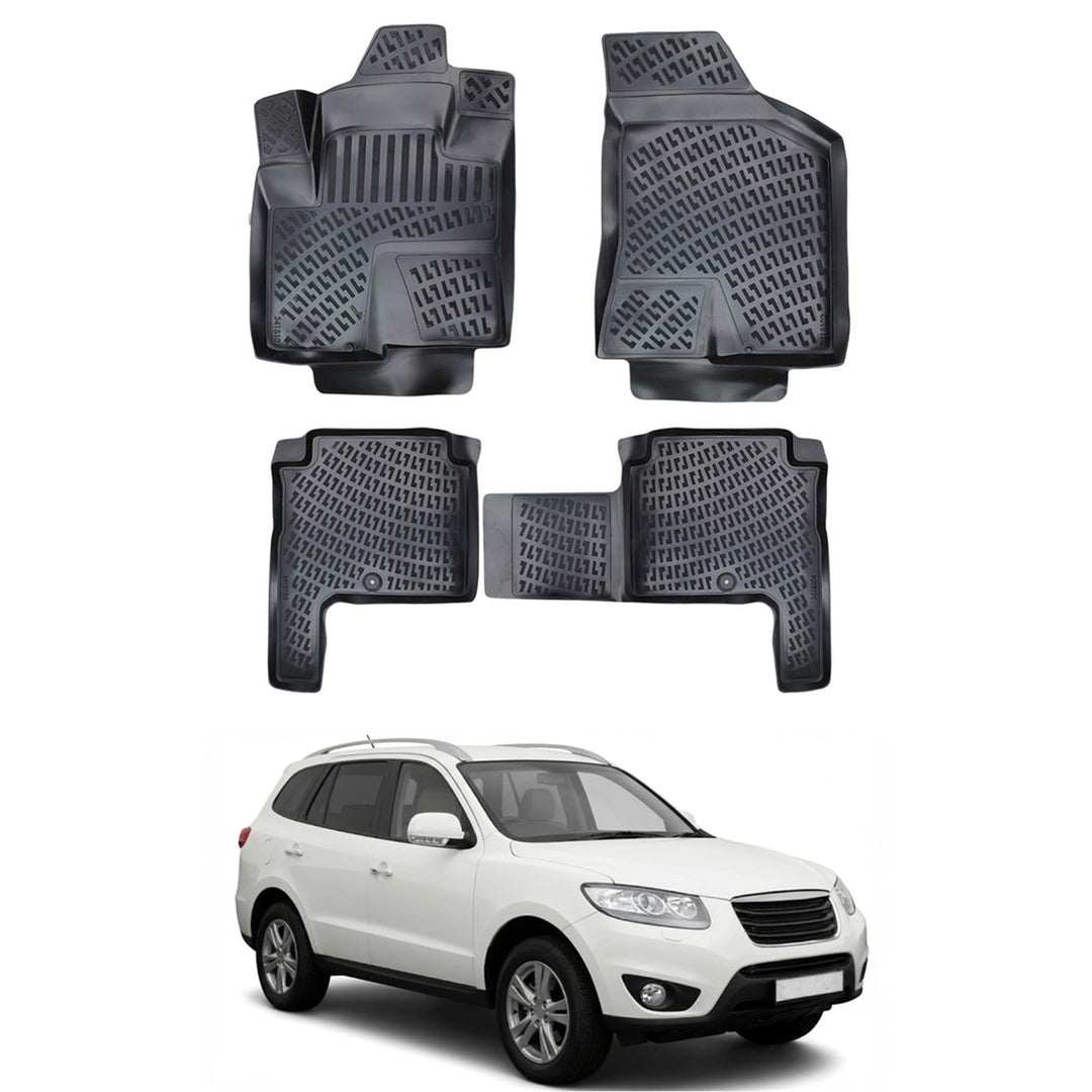 Hyundai Santa Fe 3D Paspas - Siyah, 7 Koltuklu | 2006-2012 Arası