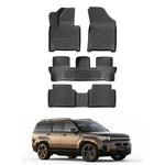 Resmi Galeri görüntüleyicisine yükleyin, Hyundai Santa Fe 3D Paspas - Siyah, 7 Koltuklu, Benzinli, USA Versiyon | 2024 ve Sonrası