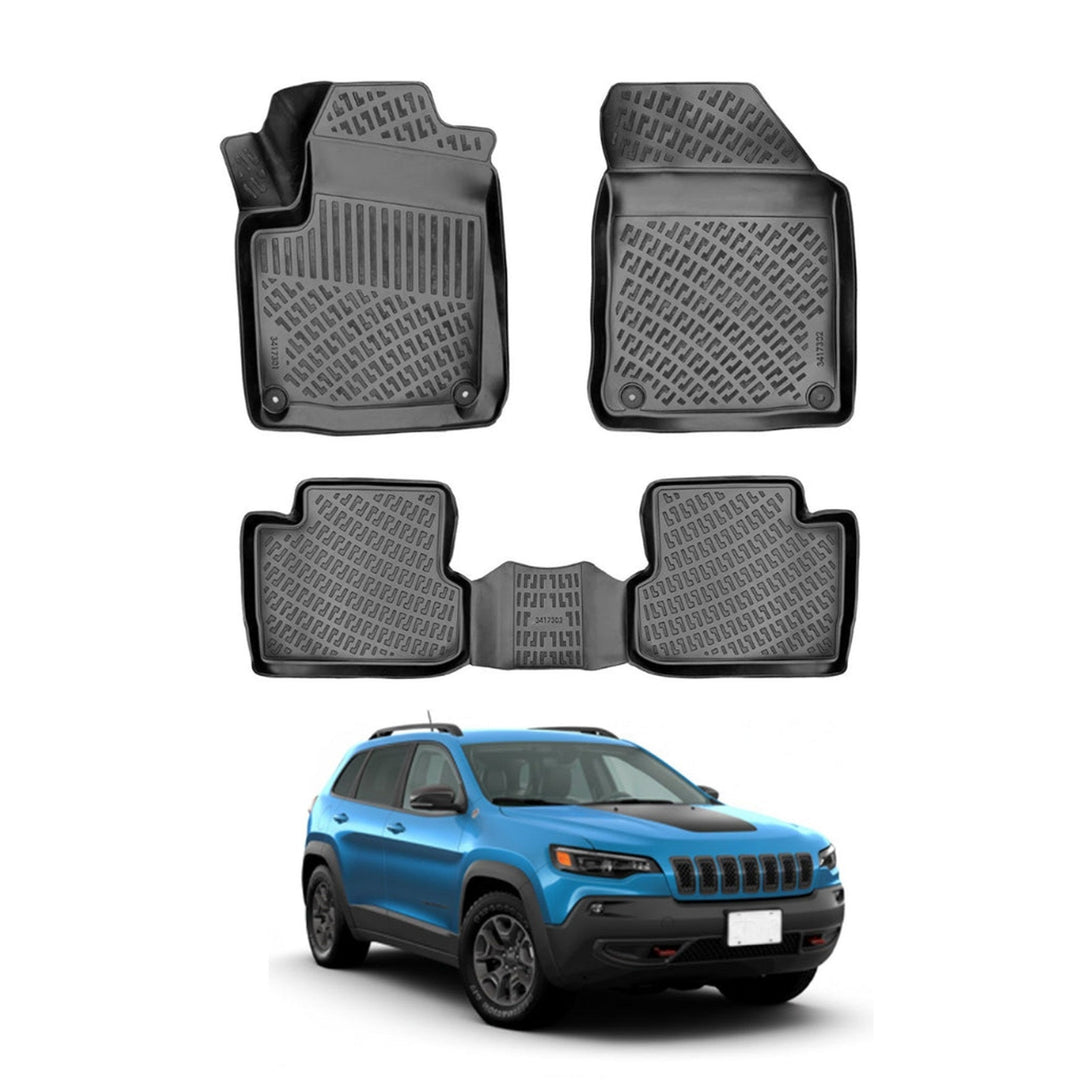 Jeep Cherokee 3D Paspas - Siyah | 2019 ve Sonrası