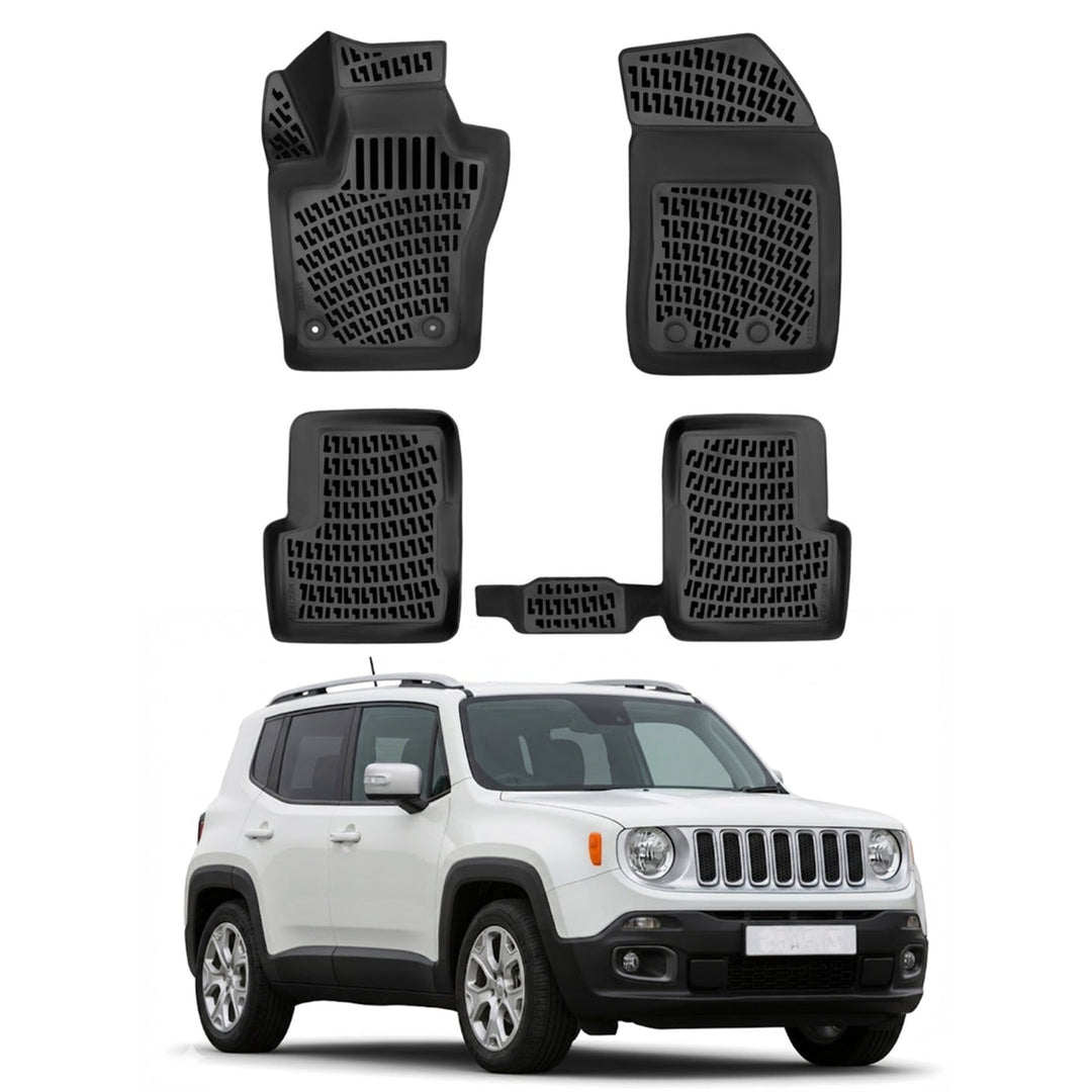 Jeep Renegade 3D Paspas - Siyah | 2015-2019 Arası