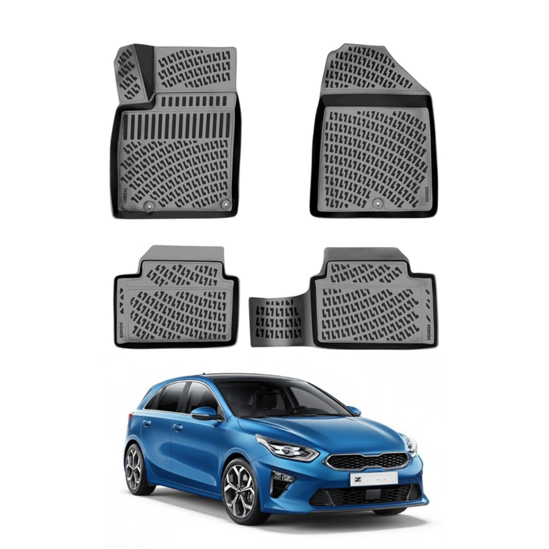 Kia Ceed 3D Paspas - Siyah | 2018-2022 Arası, HB/SW