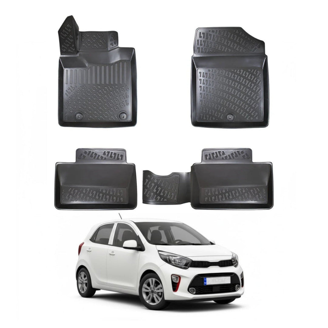 Kia Picanto 3D Paspas - Siyah | 2017 ve Sonrası, HB