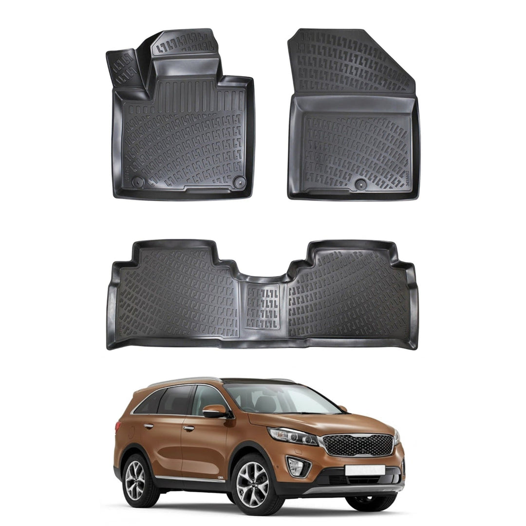 Kia Sorento 3D Paspas - Siyah | 2016-2020 Arası