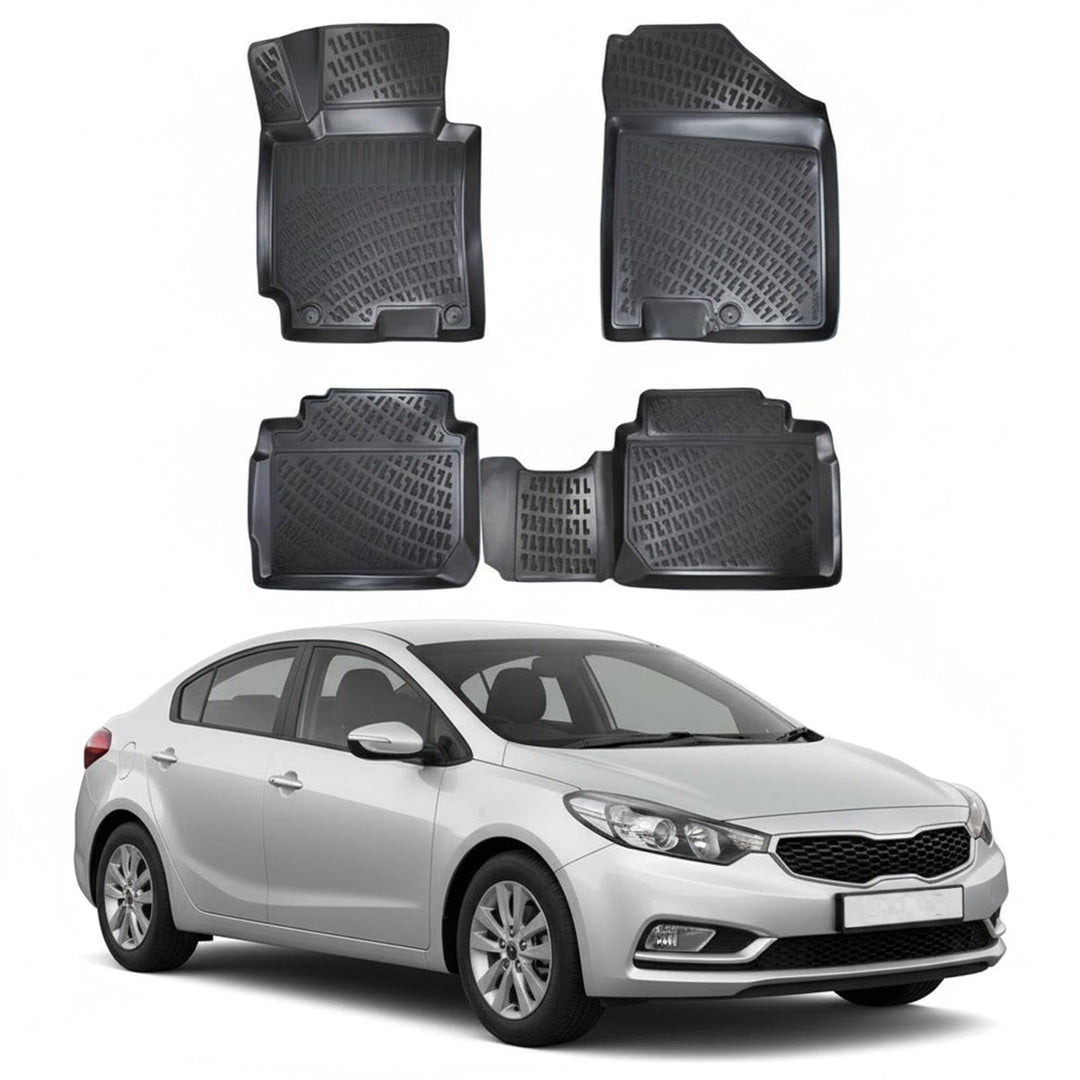 Kia Forte 3D Paspas - Siyah | 2014-2018 Arası, SD