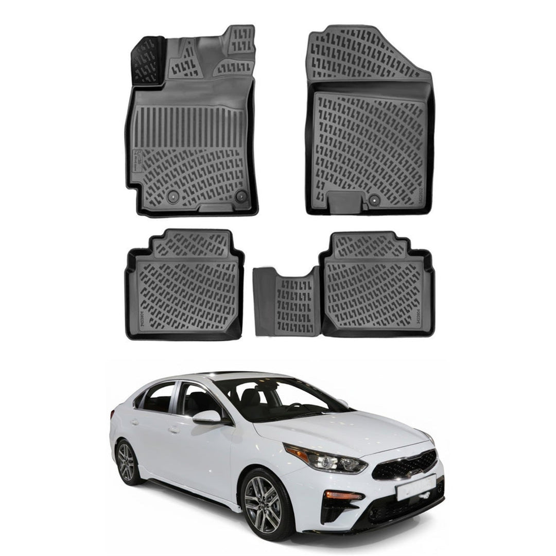 Kia Forte 3D Paspas - Siyah | 2019-2023 Arası, SD